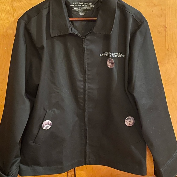 Taylor Swift official TTPD jacket size Medium w/3 TTPD pins (no patches) - Picture 2 of 4